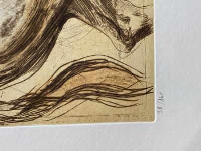 Jean-Marie GUINY - Le Cavalier, 1985, gravure 2