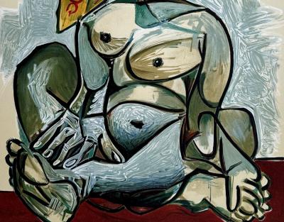 Pablo PICASSO - Femme au bonnet turc, 1974 - Lithographie signée dans la planche 2