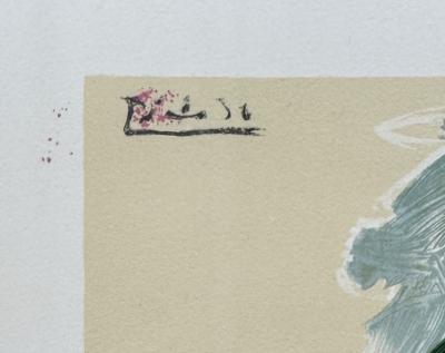 Pablo PICASSO - Femme au bonnet turc, 1974 - Lithographie signée dans la planche 2