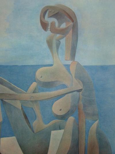 Pablo PICASSO (d’après) - Jeune fille au bord de la mer, 1946 - Héliogravure signée 2