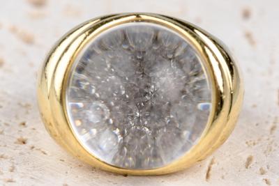 Mauboussin Bague  - Transparence en or blanc 18 carats - Pavae de diamants