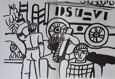 Fernand Léger (d’après) - Les Halles - Lithographie offset 2