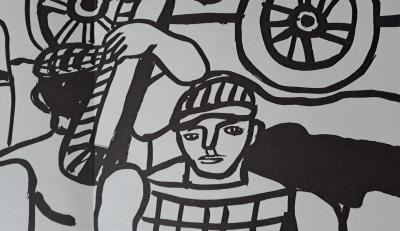 Fernand Léger (d’après) - Les Halles - Lithographie offset 2