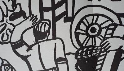 Fernand Léger (d’après) - Les Halles - Lithographie offset 2