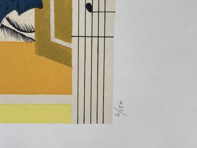 Max Papart - Composition, 1978, lithographie, gaufrage 2