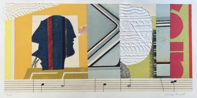 Max Papart - Composition, 1978, lithographie, gaufrage 2