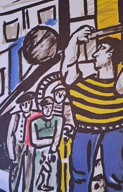 Fernand Léger (d’après) - L’haltérophile - Lithographie offset 2