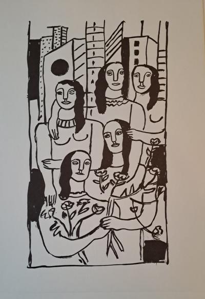 Fernand Léger (d’après) - Les femmes américaines - Lithographie offset 2