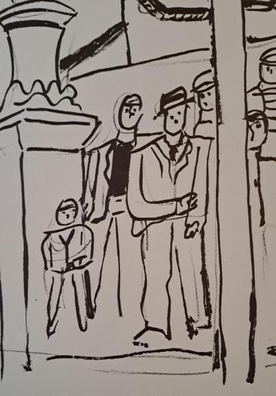 Fernand Léger (d’après) - L’arrêt de l’autobus - Lithographie offset 2