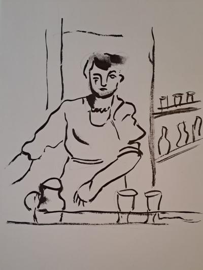 Fernand Léger (d’après) - La serveuse - Lithographie offset 2