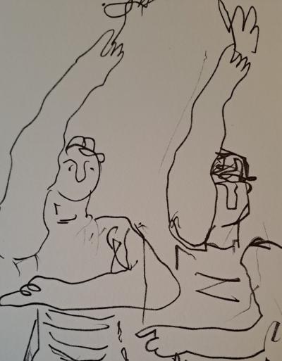 Fernand Léger (d’après) - Les athlètes - Lithographie offset 2