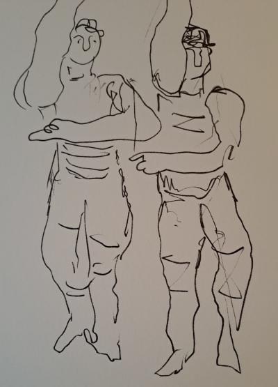 Fernand Léger (d’après) - Les athlètes - Lithographie offset 2
