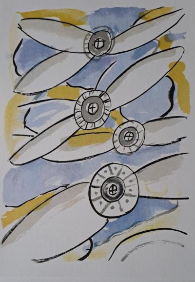 Fernand Léger (d’après) - Les avions - Lithographie offset 2