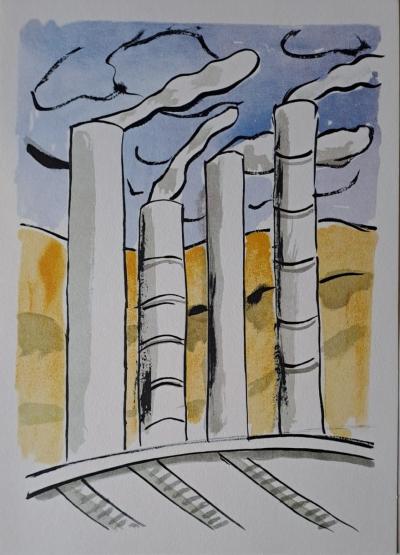 Fernand Léger (d’après) - Les usines - Lithographie offset 2