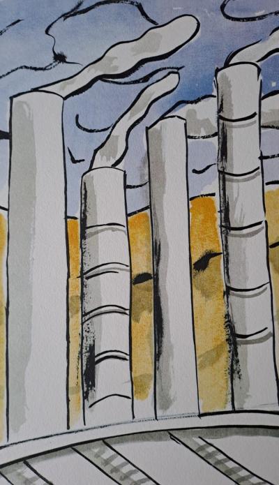 Fernand Léger (d’après) - Les usines - Lithographie offset 2