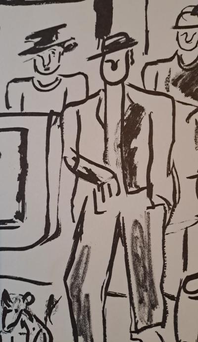 Fernand Léger (d’après) - Sur le quai - Lithographie offset 2