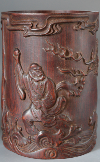 CHINE - Porte pinceaux en bambou - XXieme 2
