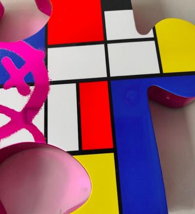 Sagrasse - Puzzle Piece of Art - Resin and marble powder 2