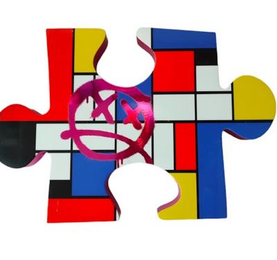 Sagrasse - Puzzle Piece of Art - Resin and marble powder 2