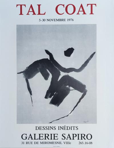 Pierre TAL COAT - Dessins inédit - Affiche sérigraphiée originale signée, 1976 2