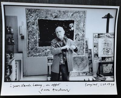 Pierre ALECHINSKY - Photo dédicacée et signée 2