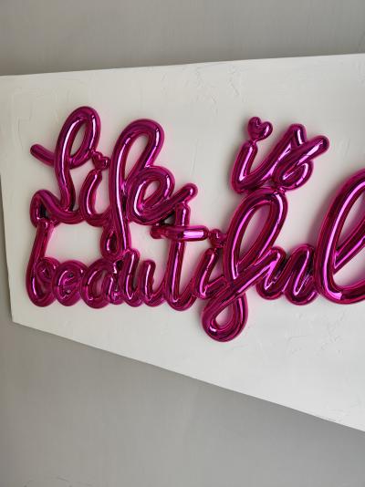 Sagrasse - Beautiful is Life - Résine et poudre de marbre 2
