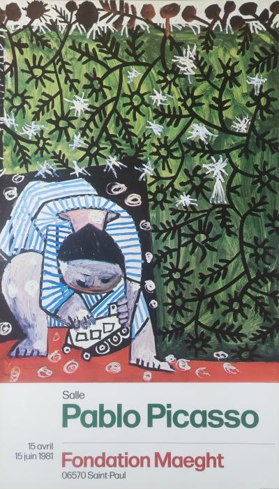 Pablo PICASSO - Claude at 2 years old, Original exhibition poster, 1981 2