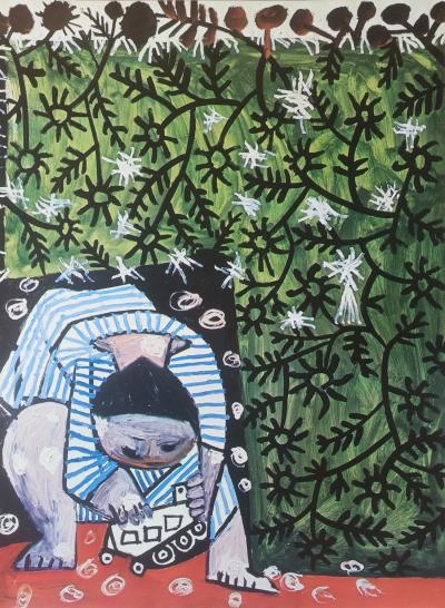 Pablo PICASSO - Claude at 2 years old, Original exhibition poster, 1981 2