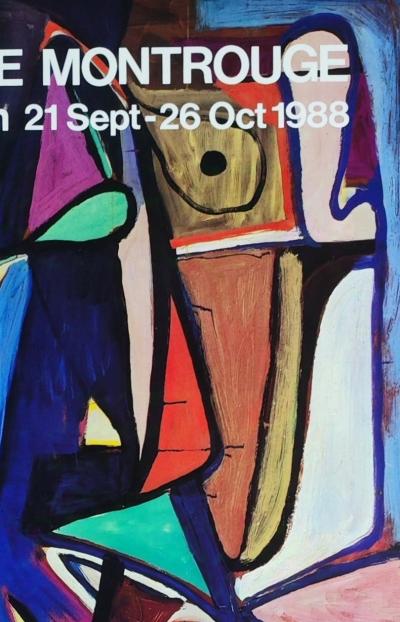 Bram VAN VELDE - Komposition, Originales Ausstellungsplakat, 1988 2