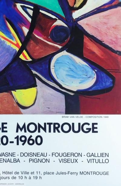 Bram VAN VELDE - Komposition, Originales Ausstellungsplakat, 1988 2