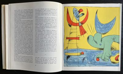 Joan MIRÓ - Dessin original signé dédicaces signées de PREVERT et de  RIBEMONT-DESSAIGNES 2