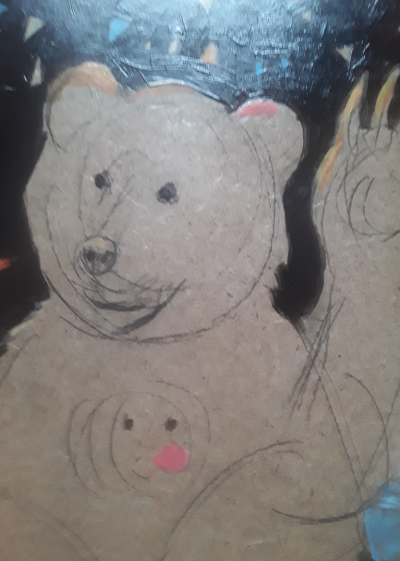 Véronika Issaeva-Agenos - Carnaval , 2020 - Acrylique sur plaque 2