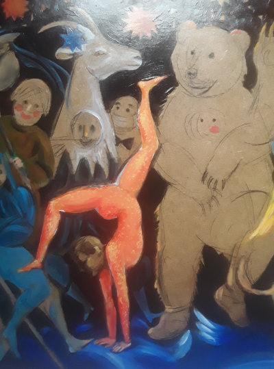 Véronika Issaeva-Agenos - Carnaval , 2020 - Acrylique sur plaque 2