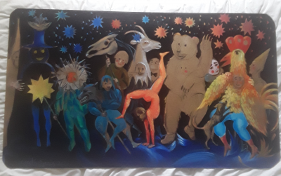 Véronika Issaeva-Agenos - Carnaval , 2020 - Acrylique sur plaque 2