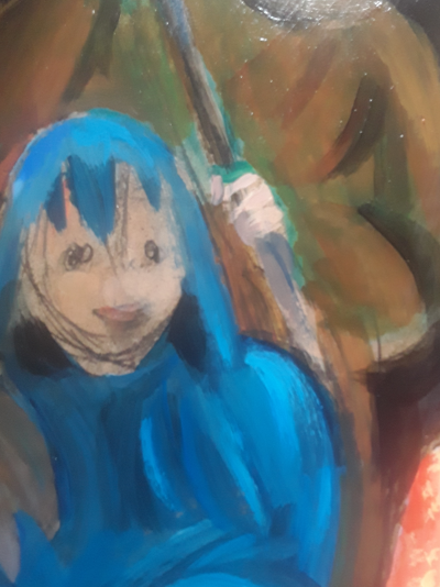 Véronika Issaeva-Agenos - Carnaval , 2020 - Acrylique sur plaque 2