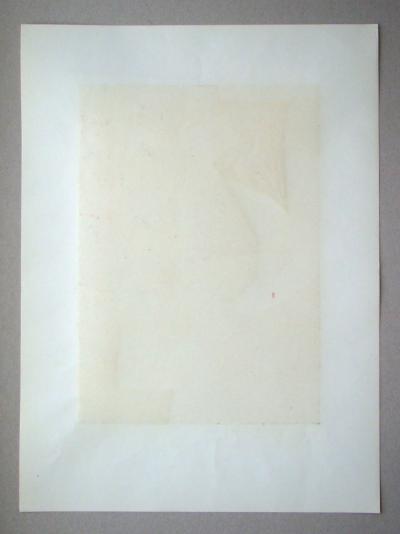 Serge POLIAKOFF - Composition brune, ocre, blanche et rouge, 1953 - Sérigraphie originale signée et datée 2