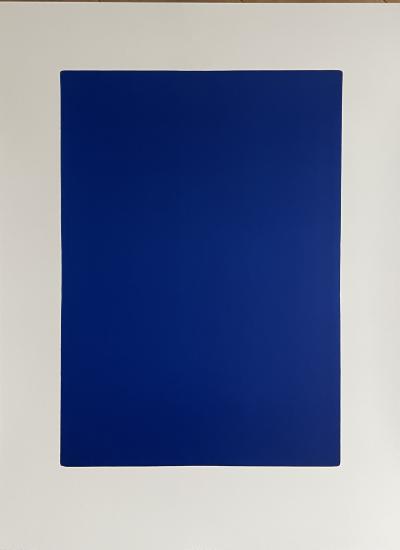 Yves Klein, Californie, (IKB 73), 1961 - Affiche avec copyright Succession d'Yves Klein 2