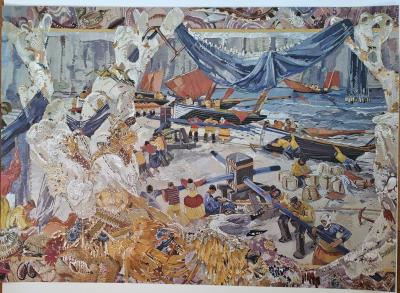 Mathurin Méheut (d’après) - Détail de la tapisserie la Mer - Impression numérique 2
