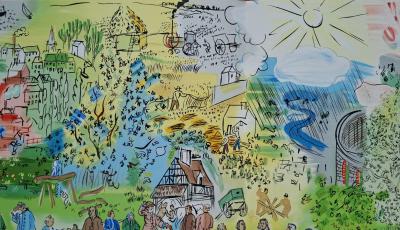 Raoul Dufy (d’après) - L’électricité, son histoire - Lithographie 2