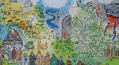 Raoul Dufy (d’après) - L’électricité, son histoire - Lithographie 2