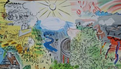 Raoul Dufy (d’après) - L’électricité, son histoire - Lithographie 2