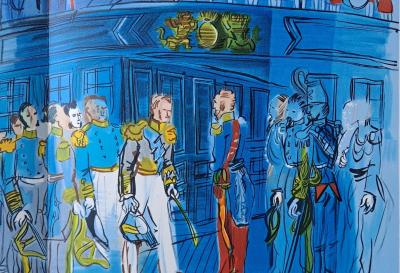 Raoul Dufy (d’après) - Le Prince de Joinville accueilli sur une frégate anglaise - Lithographie signée 2