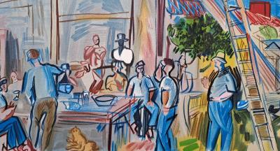 Raoul Dufy (d’après) - Les Moissonneurs - Lithographie signée 2