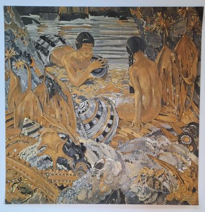 Mathurin Méheut (d’après) - Les femmes pagures - Impression numérique 2