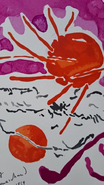 André Marchand (d’après) - Soleil rouge - Lithographie signée 2
