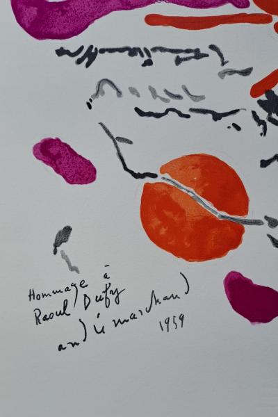 André Marchand (d’après) - Soleil rouge - Lithographie signée 2