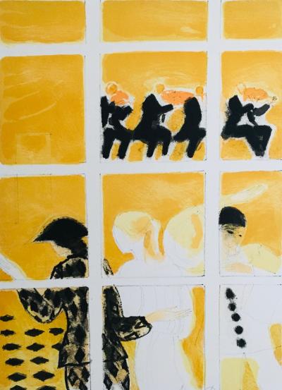 André BRASILIER - Quatuor, 1980 - Lithographie signée au crayon 2