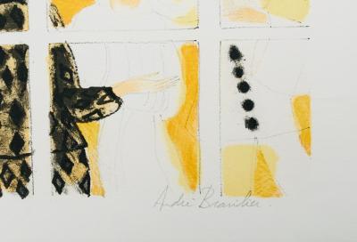 André BRASILIER - Quatuor, 1980 - Lithographie signée au crayon 2