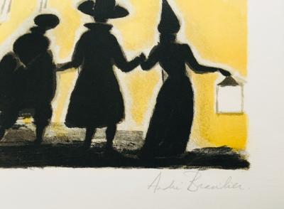 André BRASILIER - La fête, 1980 - Lithographie signée au crayon 2