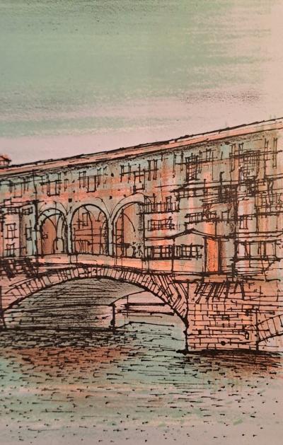 Jean Carzou - Le pont des Soupirs - Lithographie originale 2